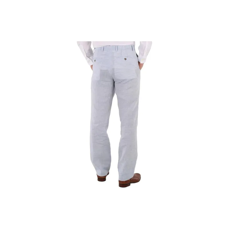 Burberry Suit Trouser Men's Light Blue-4