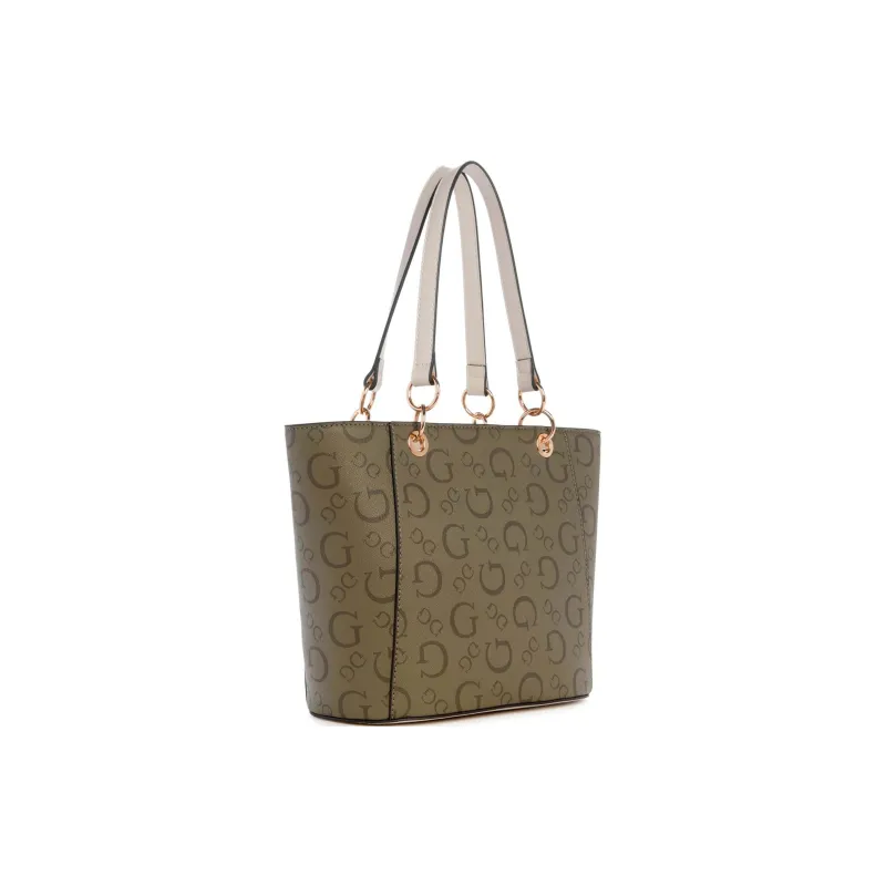GUESS Artificial Leather Tote Bag Shopping Bag Shoulder Bag Crossbody Bag Handbag Women's Green-1