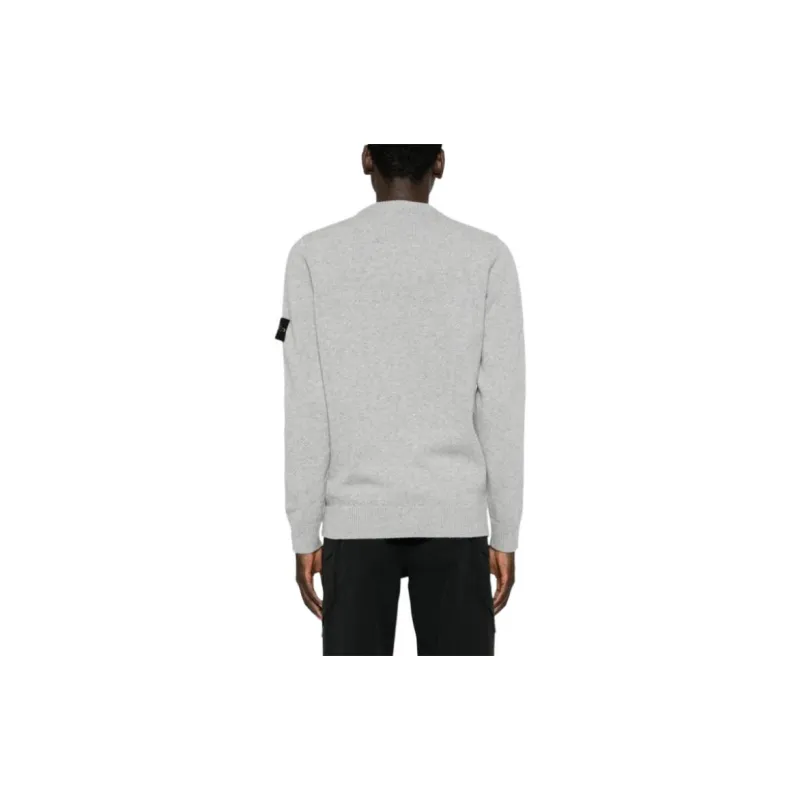 STONE ISLAND Logo Patch Crewneck Jumper-4