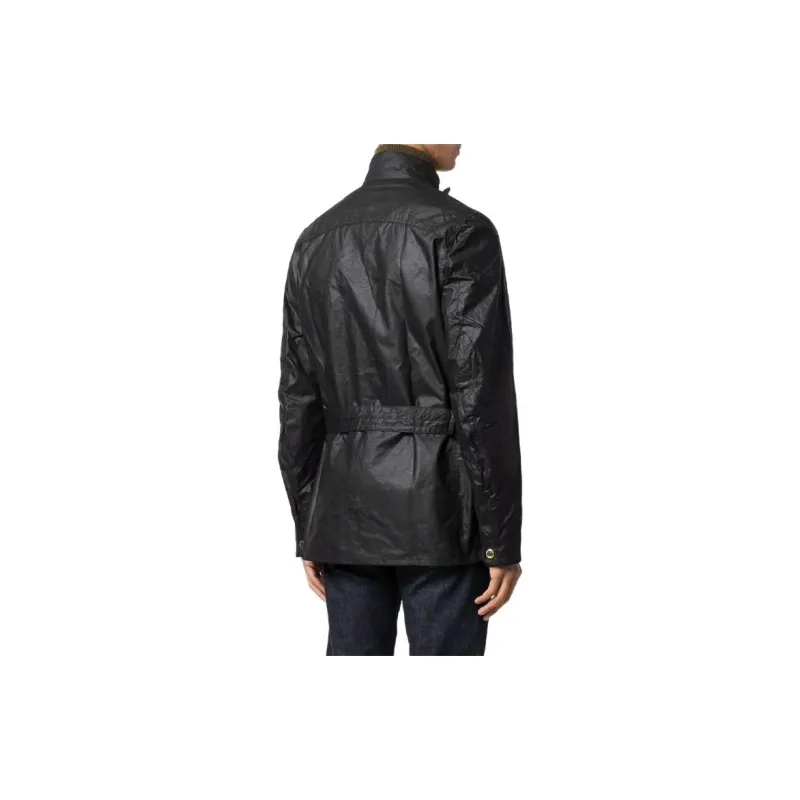 BARBOUR International Union Jack Wax Jacket-4