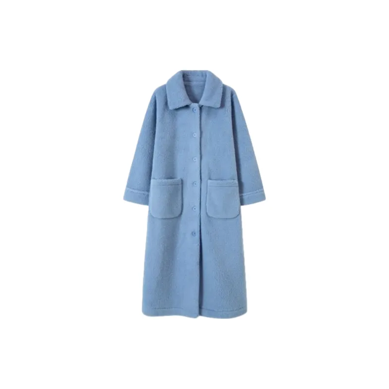 Vine Color Women's Bath Robes-3