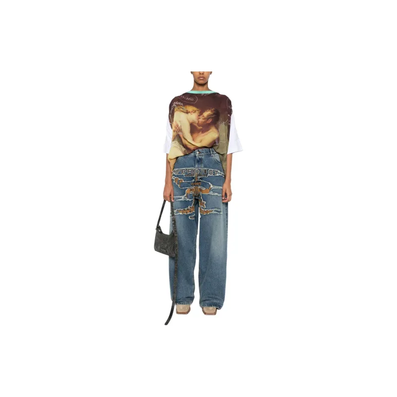 Y/Project Paris' Best Patch Distressed Jeans-1