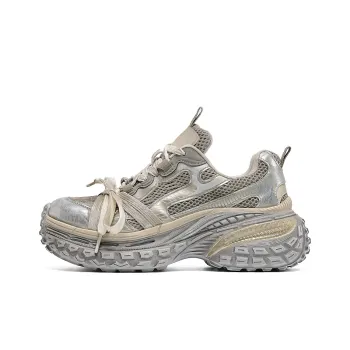 EBLAN Low Top Chunky Sneakers Women's Champagne
