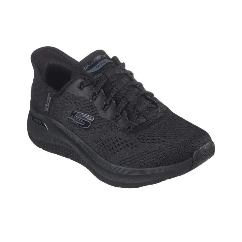 Skechers Slip Ins Anti Slip Wear Resistant Low Top Casual Shoes Women's Black-2