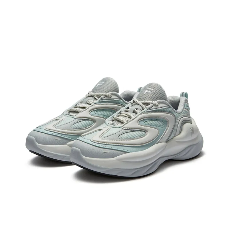 FILA FUSION BUZZARD Meteor Shoes Slip-Resistant Low-Top Casual Shoes Women's Gray Blue-1