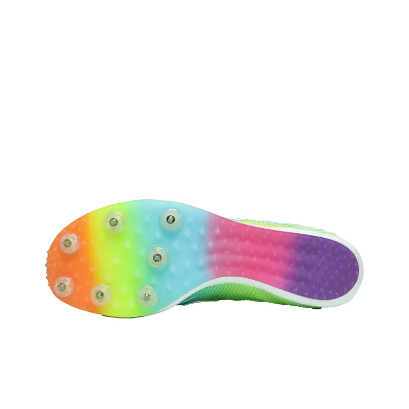 SUPAOSIKE Cushioning Support Wear Resistant Low Top Body Test Sprint Spikes Unisex Turquoise Broken Ten S9-5