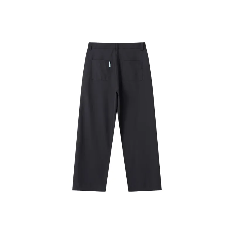 Suamoment Wide Leg Straight Fit Pants Autumn New Arrival Vintage Couple Casual Pants Unisex-1