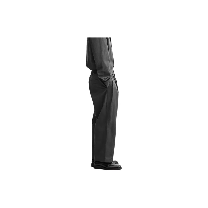ZARA Casual Pants Men's Coal Gray-4