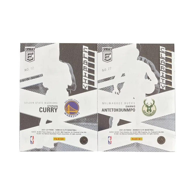 PANINI 2021 22 Elite Curry+Letter Bro Film Insert Transparent Player Card Product Access Sports Cards 2 Pcs-1