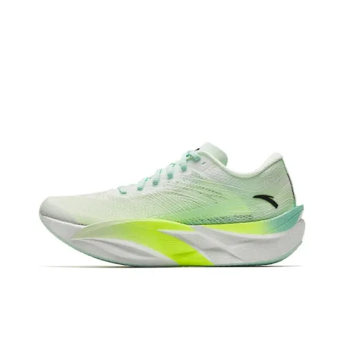 Anta C202 6.0 Anti Slip Wear Resistant Low Top Carbon Plate Marathon Running Shoes Women's Green