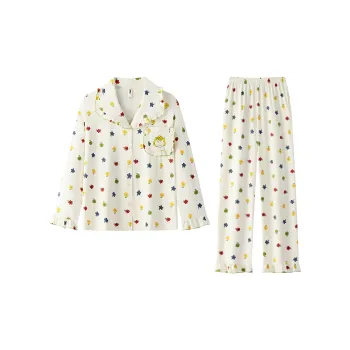 Gongdie x SNOOPY/ Pajama Set Women's Apricot