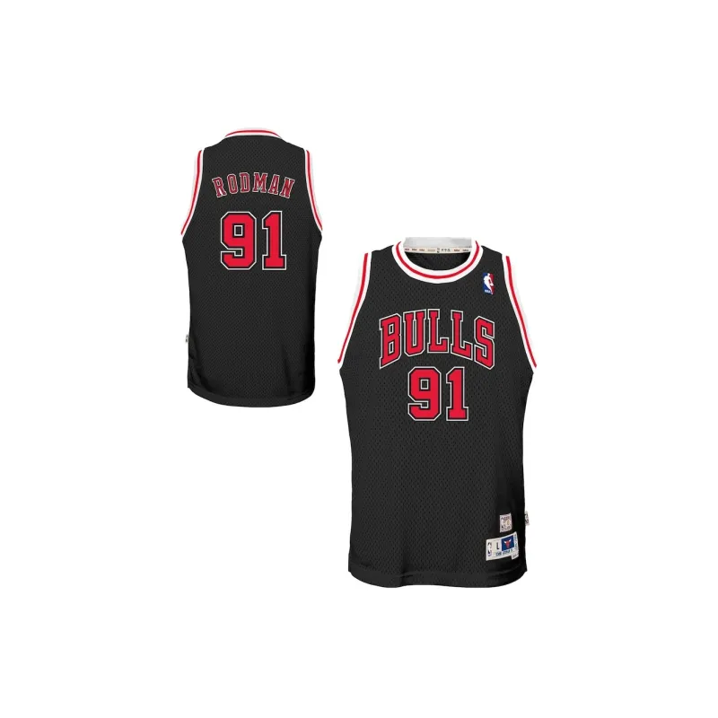 NBA Chicago Bulls Dennis Rodman Basketball Jerseys Unisex Black-2