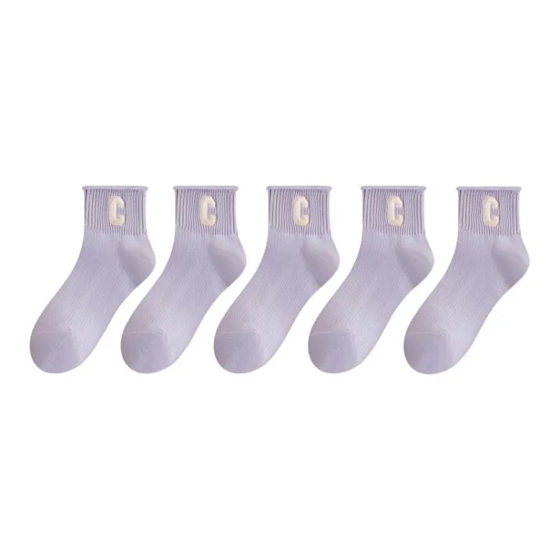 ROBINHOOD Mid Calf Socks Women's 5 Pack-32