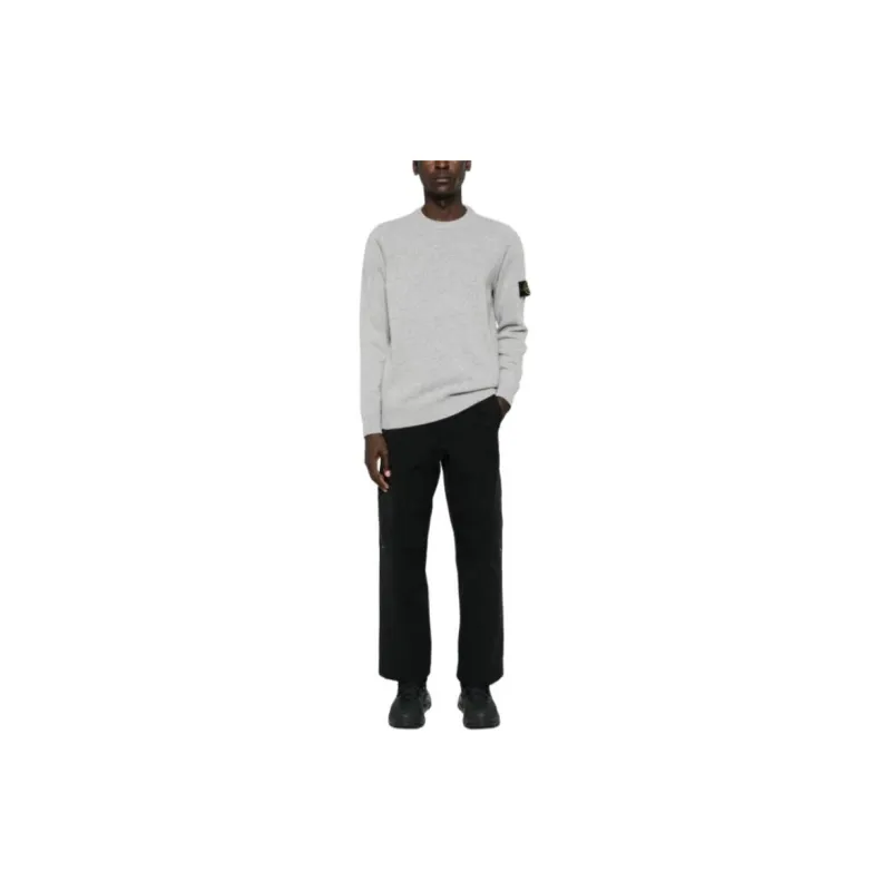STONE ISLAND Logo Patch Crewneck Jumper-2