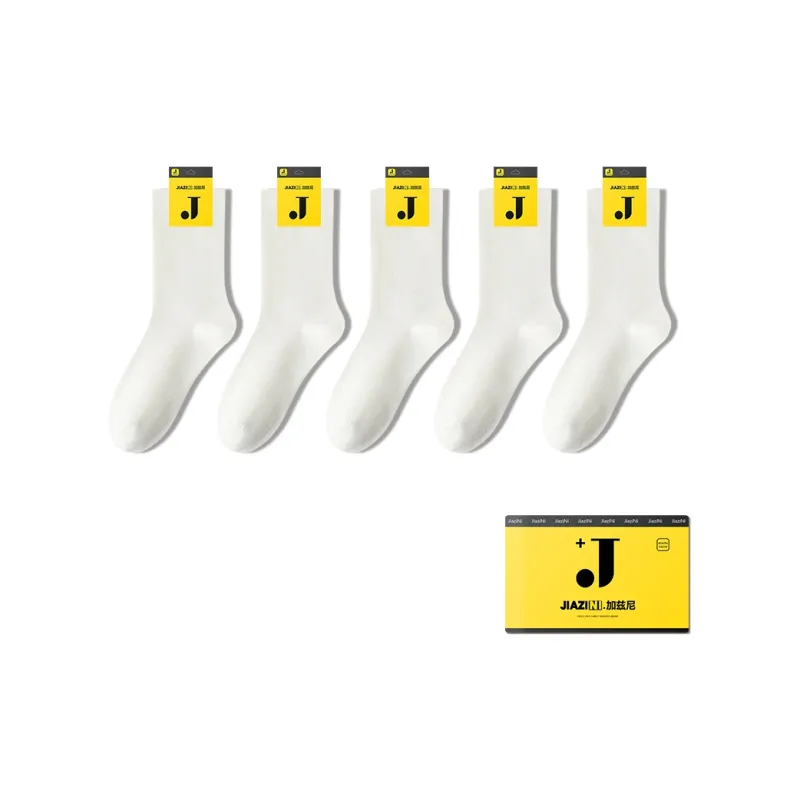 JIAZINI Mid Calf Socks Women's 5 Pack-20