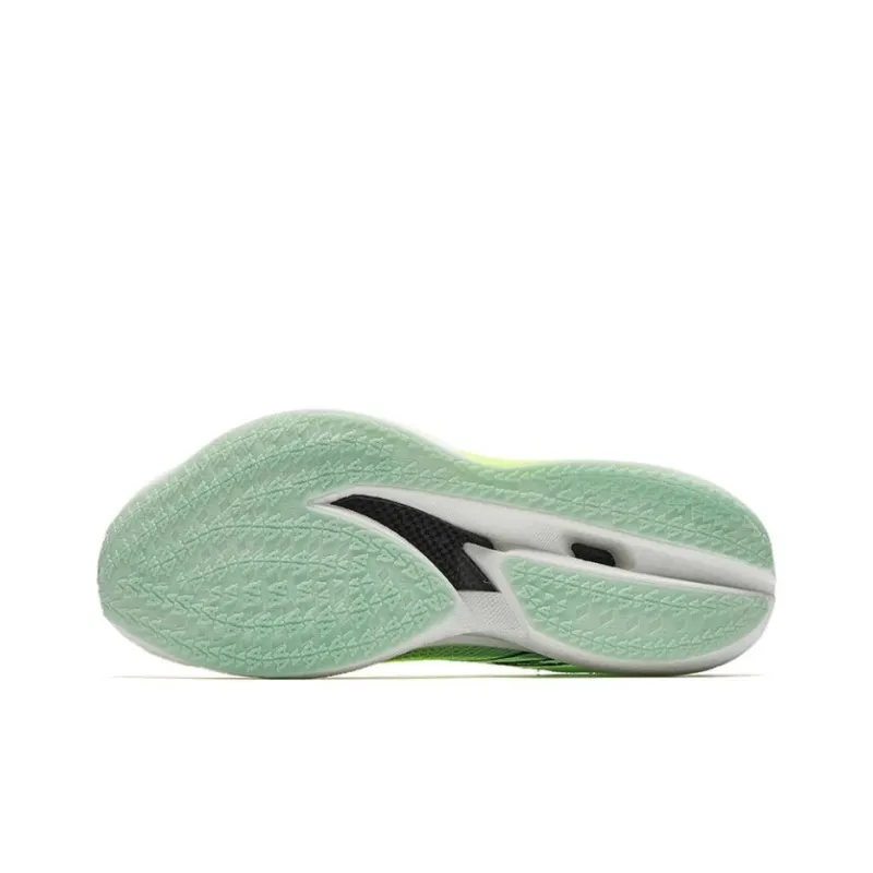 Anta C202 6.0 Anti-Slip Wear-Resistant Low-Top Carbon Plate Marathon Running Shoes Women's Green-4