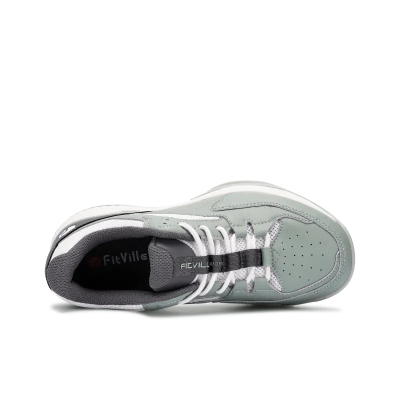 Fitville Abrasion Resistant Slip Resistant Low Top Sports Tennis Shoes Women's Sky Blue-4
