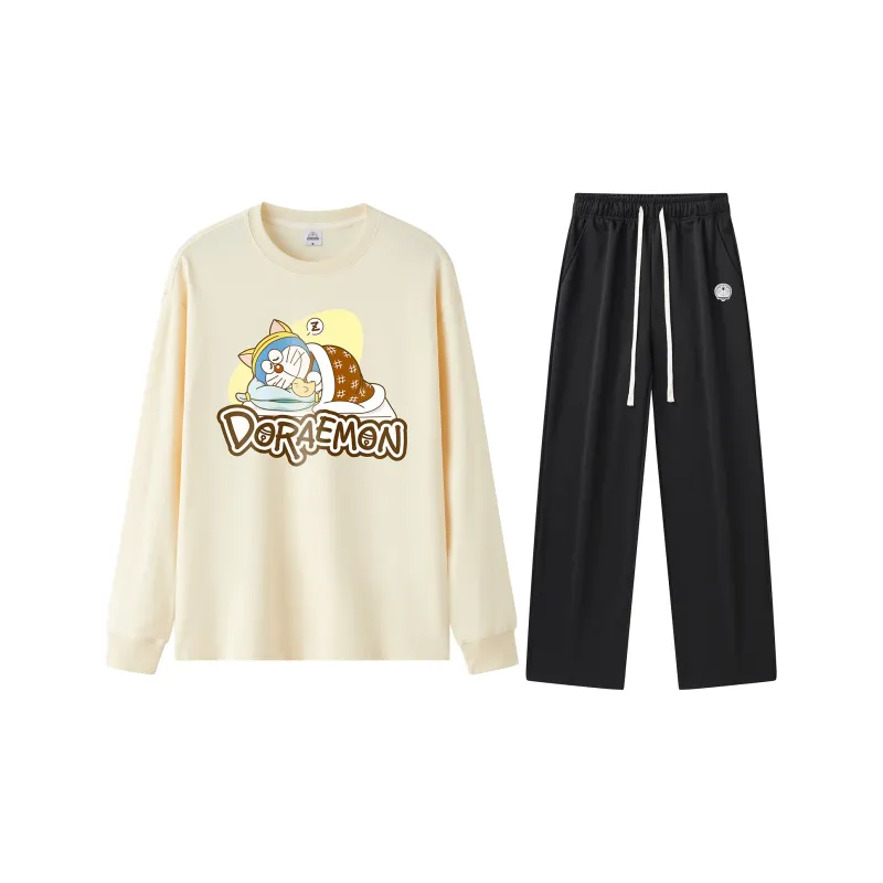Doraemon/a Unisex Pajama Sets-4