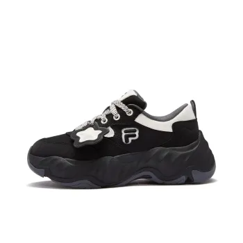 FILA FUSION STARFISH II Starfish 2 Wear-Resistant Low-Top Casual Shoes Women's Black Milk White