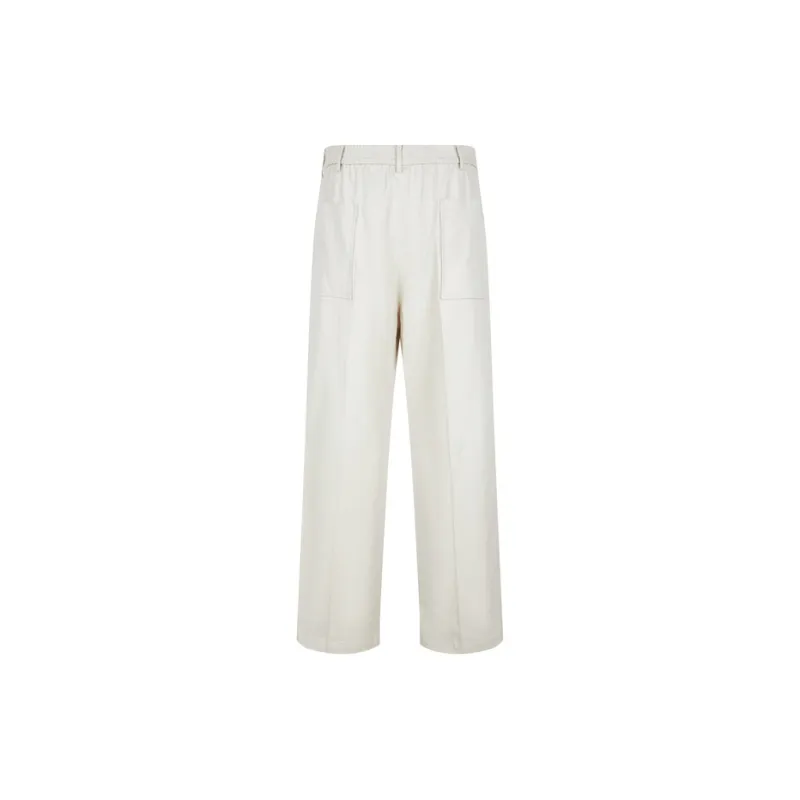 CROQUIS Casual Pants Men's Green Gray White-1