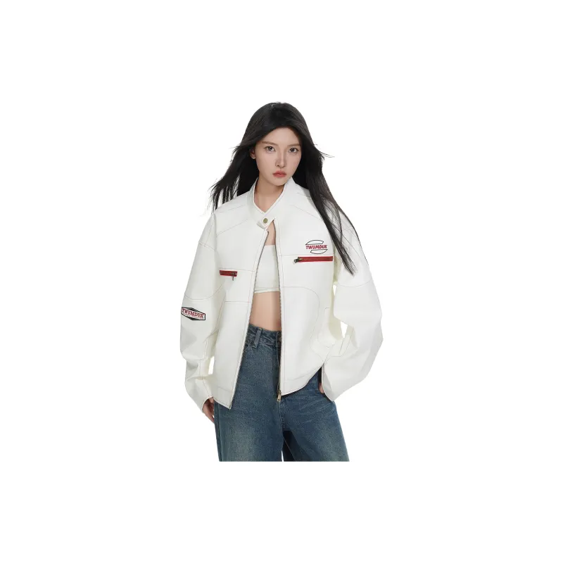 TESTUNG Jackets Unisex White-6