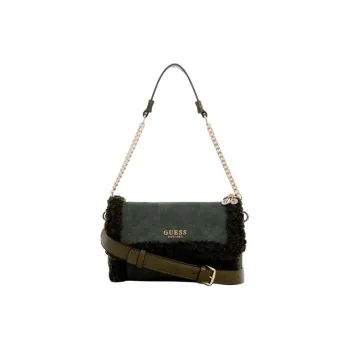 GUESS Faux Suede Portable Crossbody Bag Shoulder Bag Women's Green