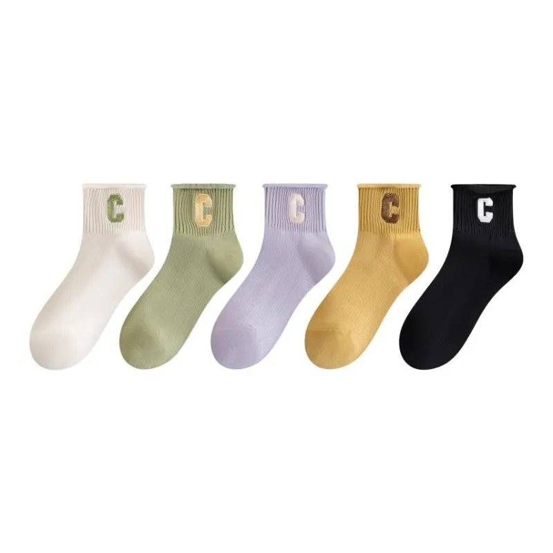 ROBINHOOD Mid Calf Socks Women's 5 Pack-4