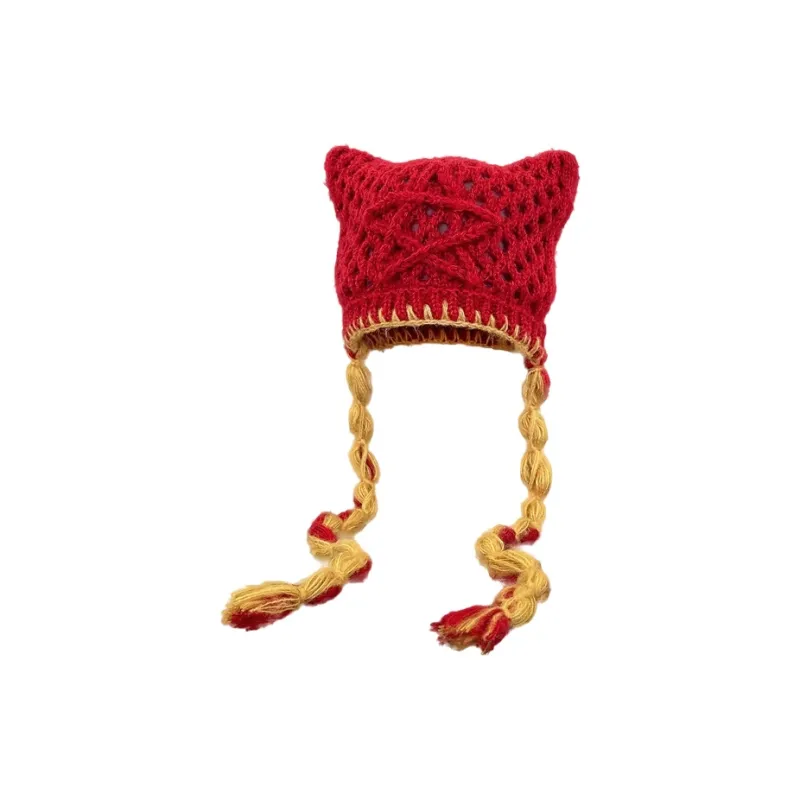MUSTKOO Knitted Fabric Beanies Women's-8