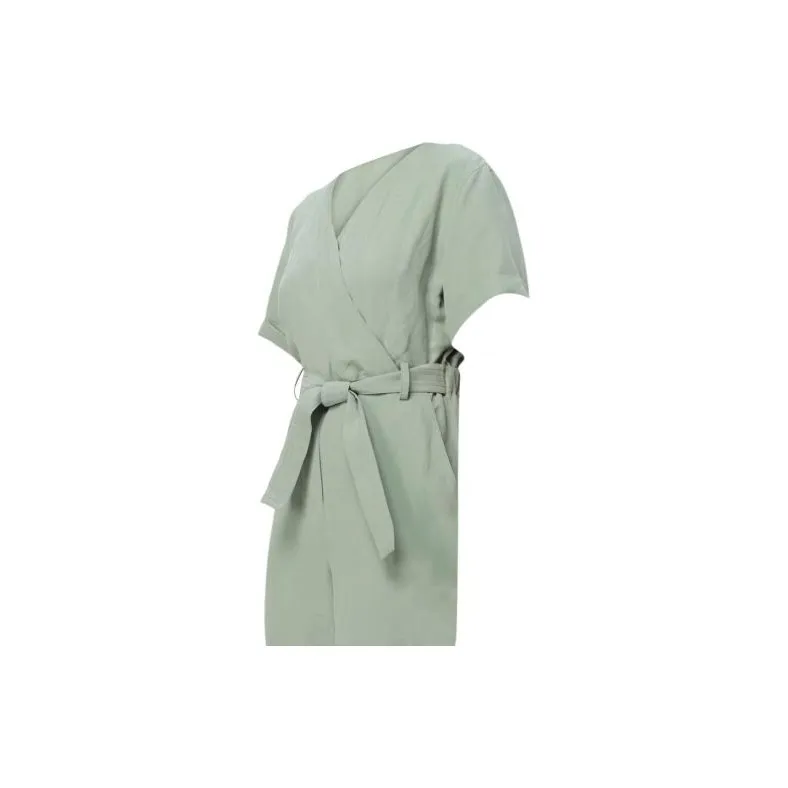 WOOLRICH V-Neck Wrap Jumpsuit-10