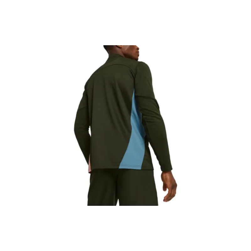 PUMA Manchester CityQuarter Zip FW24 Jackets & Coats Men's Green-3