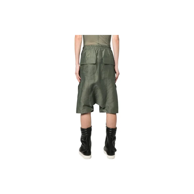 RICK OWENS Casual Shorts Men Green-5