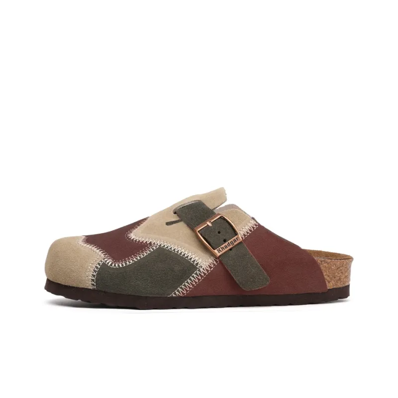 Khadgar Rubber Sole, Cork Sole, EVA Sole Slip Resistant Closed Toe Slippers Unisex-21