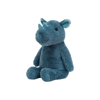 JELLYCAT Jungle Animal Collection Soft Rhinoceros Dolls Plush Doll 29cm Height
