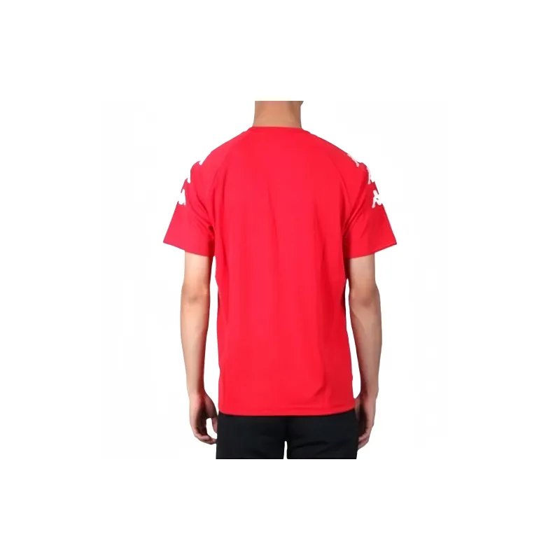 Kappa T-Shirts Men Red White-3