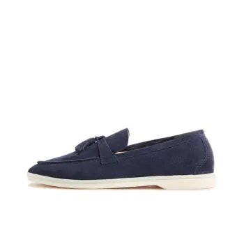 SCAROSSO Leandro Tassel detail Suede Loafers