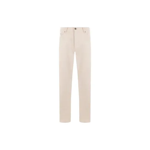 LARDINI Jeans Men Cream White