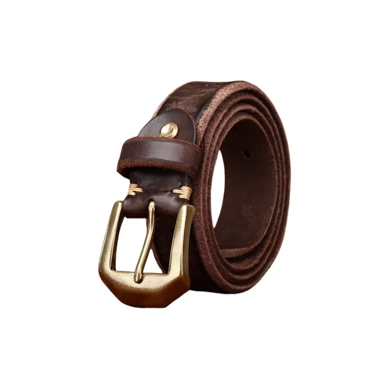 JEANSWEST Cow Leather Belts Men's 3.8cm-2