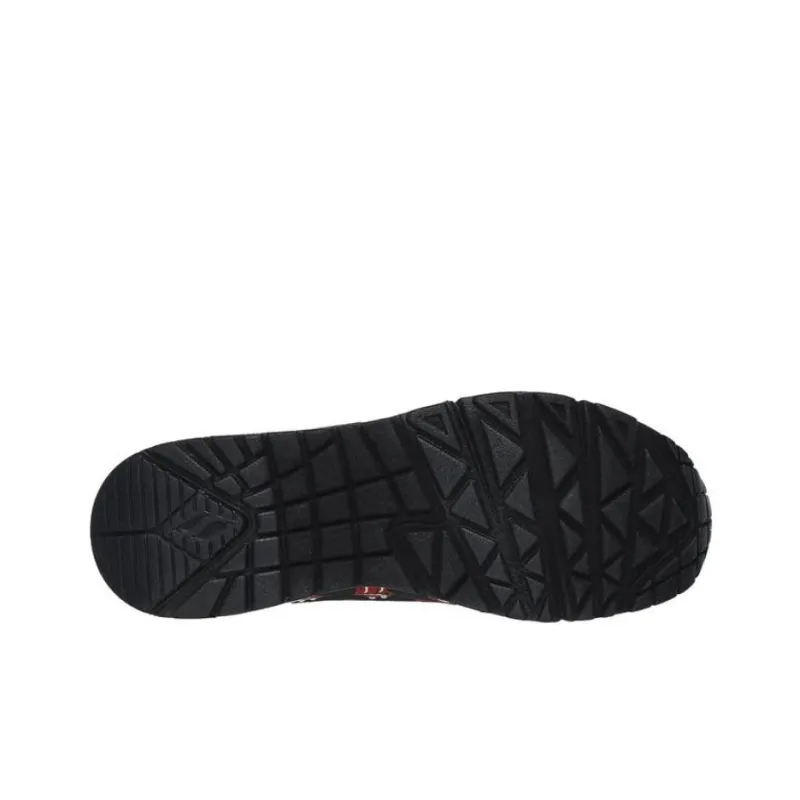 Skechers Uno Anti Slip Wear Resistant Low Top Casual Shoes Women's Black-4