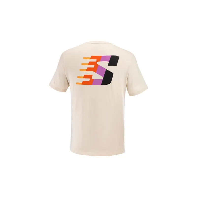 SALOMON SNOW INSPIRED FURIOUS LOGO T-Shirt Men's Ecru-1
