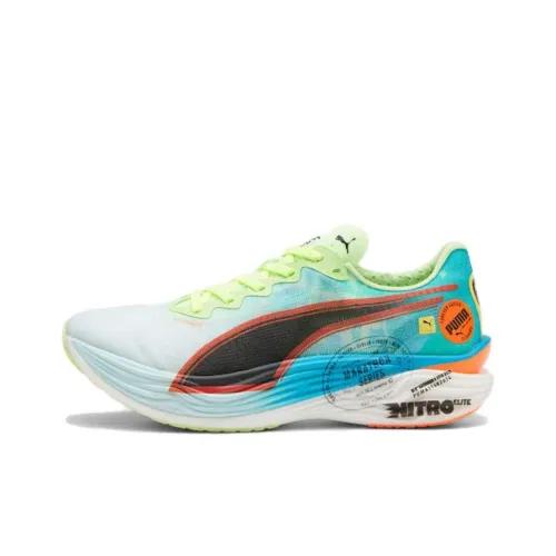 PUMA Deviate NITRO Elite 3 Fire Slip Resistant Low Top Marathon Running Shoes Men's Blue