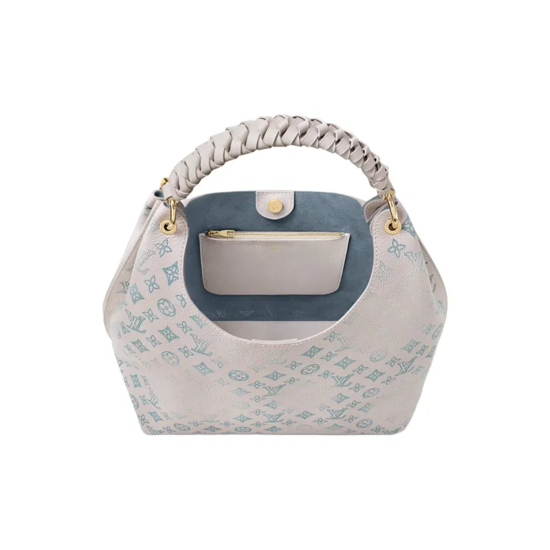 LOUIS VUITTON Calfskin One Shoulder Handbag Women's Taupe-2