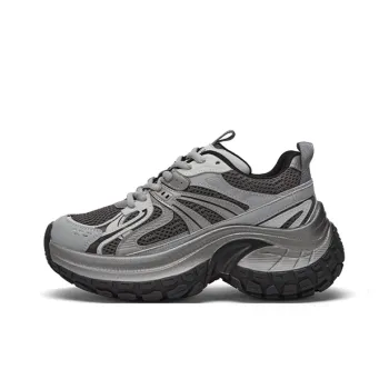 ZSBELLA Cushioned Slip Resistant Abrasion Resistant Low Top Chunky Sneakers Women's