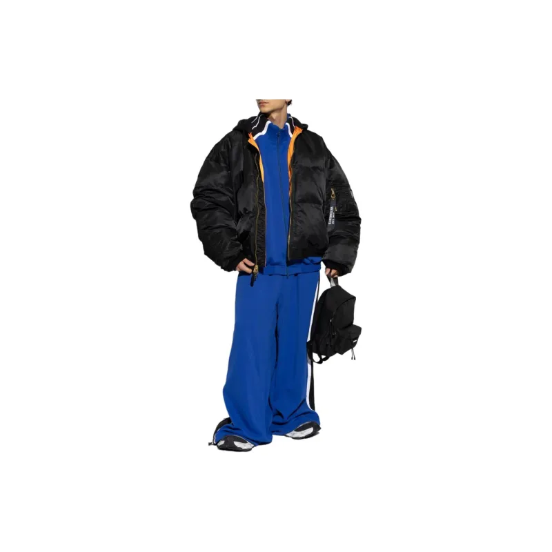 Vetements Logo Embroidered Stripe Detailed Pants-1