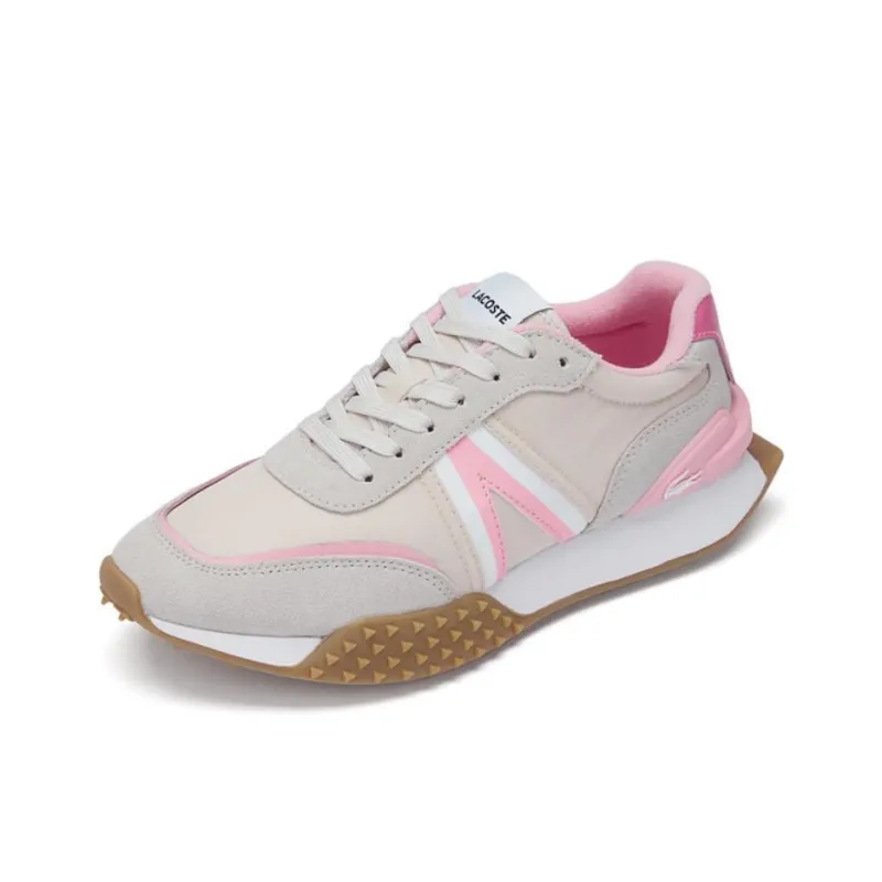 LACOSTE Low Top Casual Shoes Women's Ecru/Light Pink-1