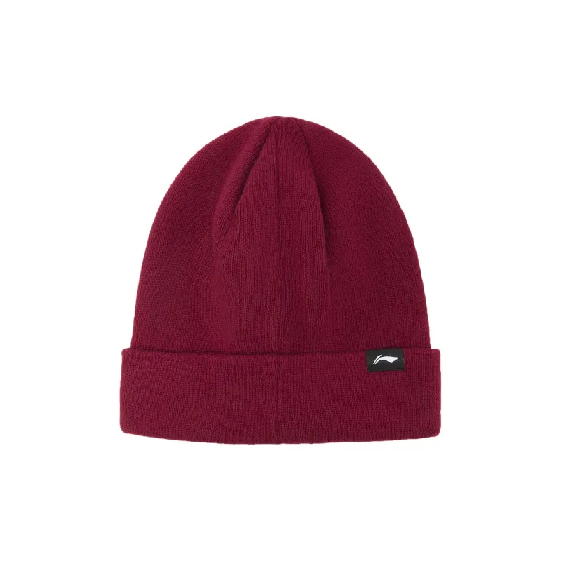 LiNing Acrylic Beanies Unisex Red-1