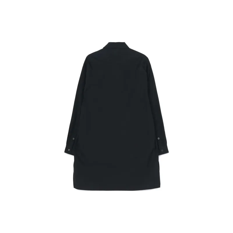 Yohji Yamamoto Long-sleeved Buttoned Cotton Shirt-1
