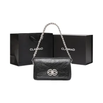 Clannad Top Grain Cow Leather Crossbody Bag, Shoulder Bag Regular Women's Black
