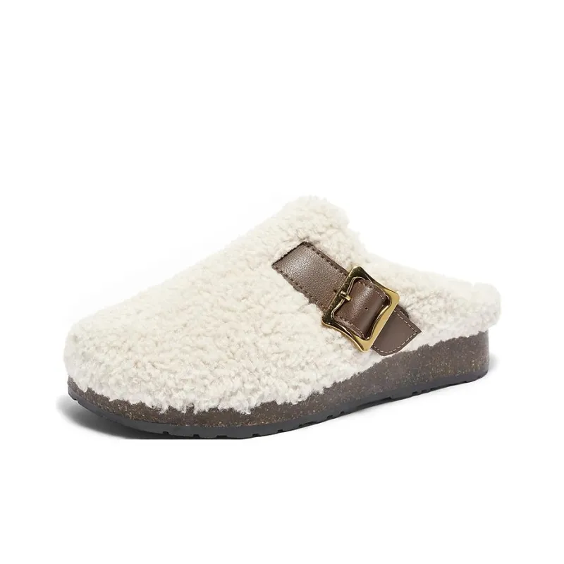 Senda Rubber Sole Wrap toe Slippers Women's Brown-1