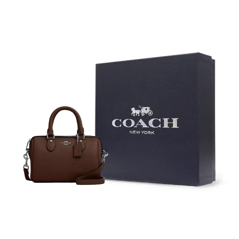 COACH Rowan Cow Leather Shoulder Bag Crossbody Bag Handbag Mini Women's Maple Leaf-5