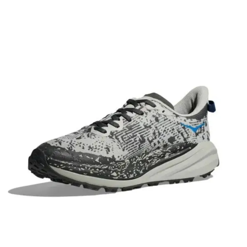 HOKA ONE ONE SPEEDGOAT 6 Cushioned Slip-Resistant Rebound Low-Top Running Shoes Men's Gray-2